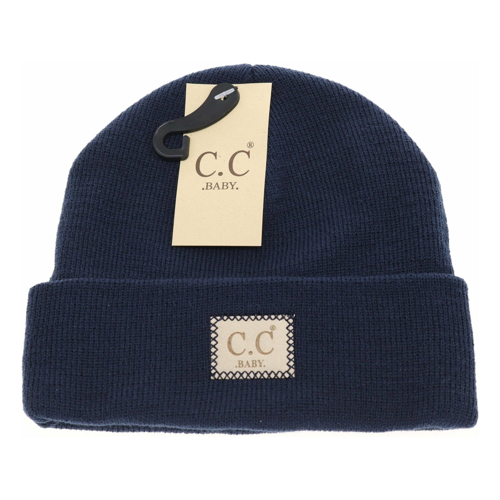 Classic Oversized Logo CC Baby Beanie navy