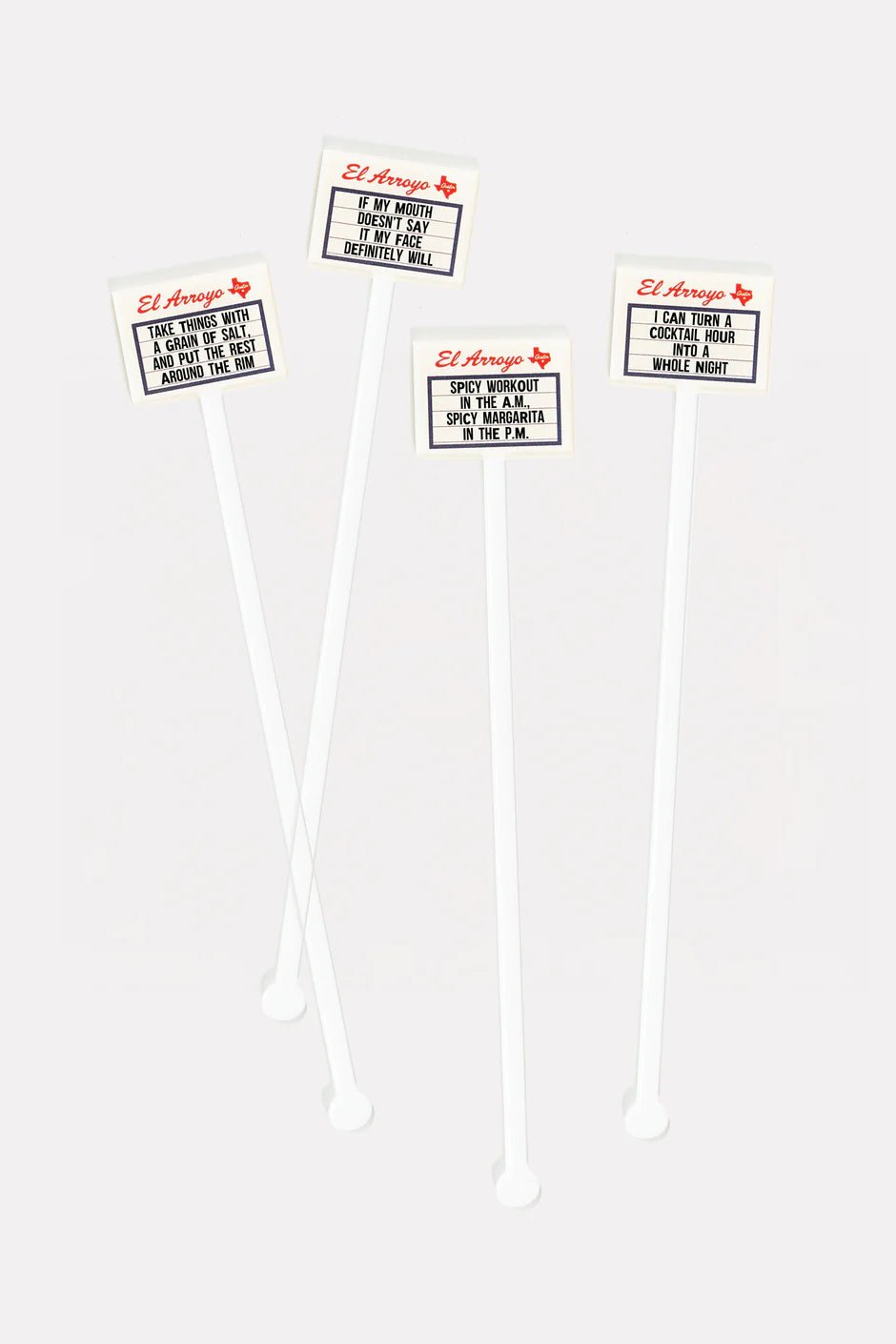 Cocktail Hour - Marquee Stir Sticks - Nifty Decor & More
