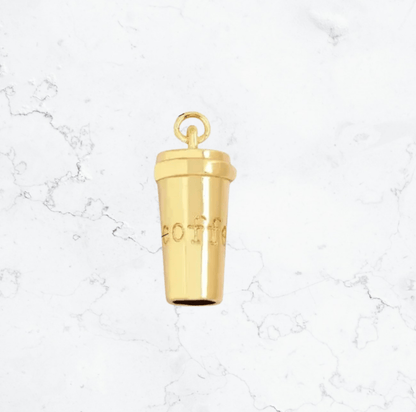 Coffee Cup Charm, Adorable Coffee Mug Pendant for Bracelet or Necklace, Ideal Gift for Caffeine Queens Coquette Charms