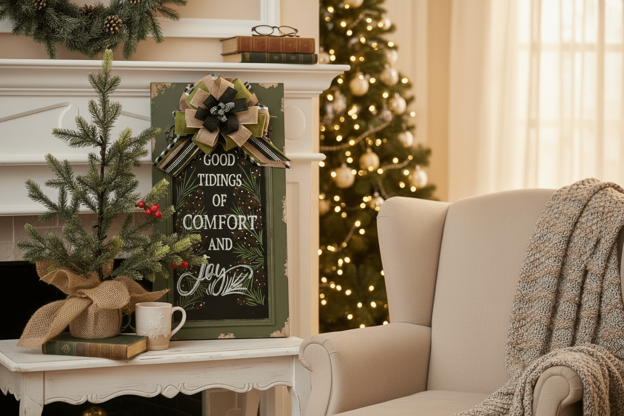 Comfort and Joy Vintage Wall Panel - Nifty Decor & More