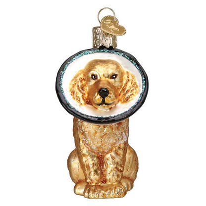 Cone Of Shame Dog Ornament - Nifty Decor & More