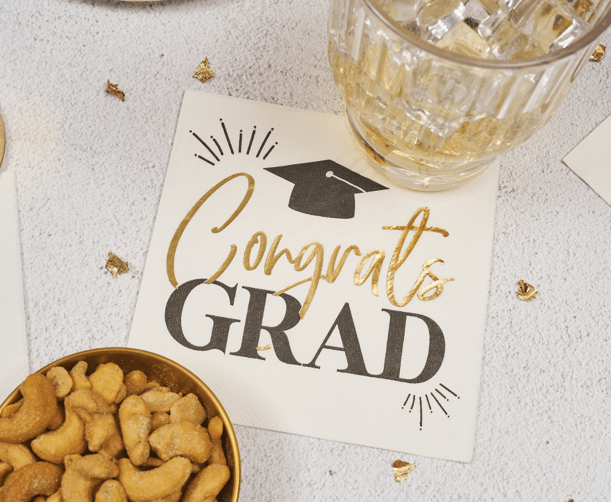 Congrats Grad Cocktail Napkins - 26pk - Nifty Decor & More