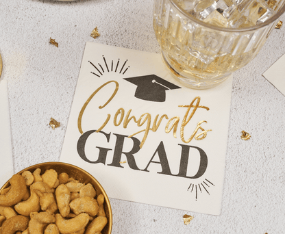 Congrats Grad Cocktail Napkins - 26pk - Nifty Decor & More