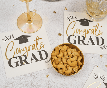 Congrats Grad Cocktail Napkins - 26pk - Nifty Decor & More