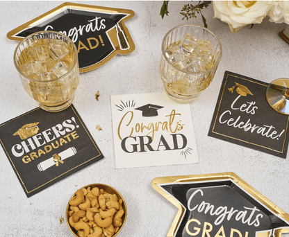 Congrats Grad Cocktail Napkins - 26pk - Nifty Decor & More