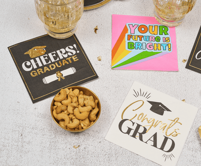 Congrats Grad Cocktail Napkins - 26pk - Nifty Decor & More