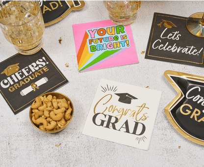 Congrats Grad Cocktail Napkins - 26pk - Nifty Decor & More