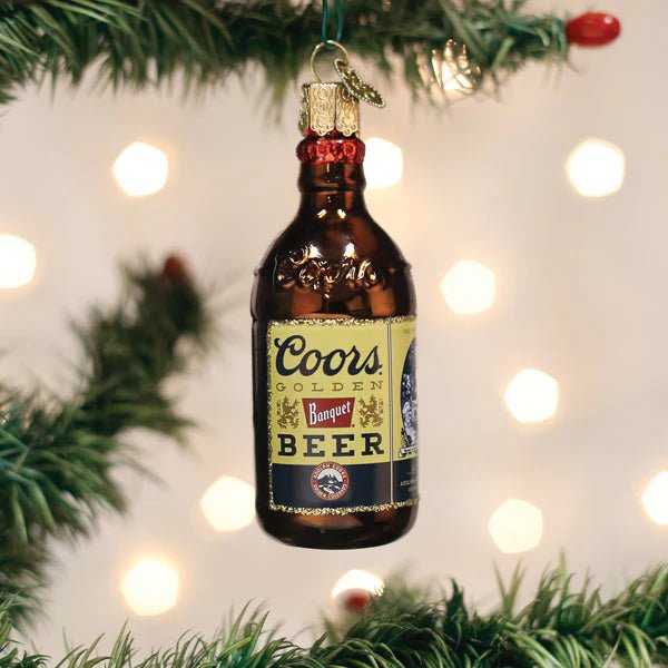 Coors Banquet Bottle Ornament - Nifty Decor & More