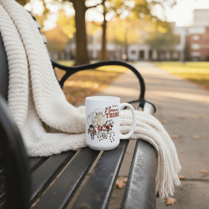 Covered Wagon Collegiate Ceramic Mug 14 Oz. - Nifty Decor & More