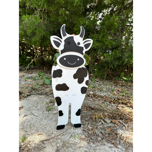 Cow Faux Plant Planter Animal Planter