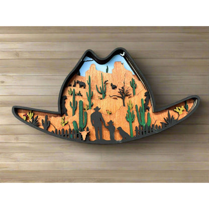 Cowboy Hat Scene - Nifty Decor & More