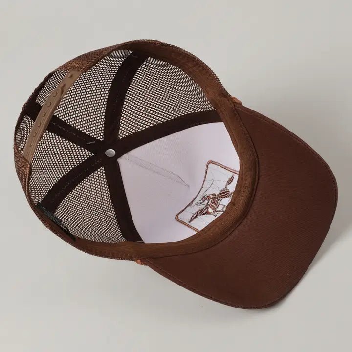 Cowboy Image Howdy Embroidery Mesh Back Cap - Nifty Decor & More