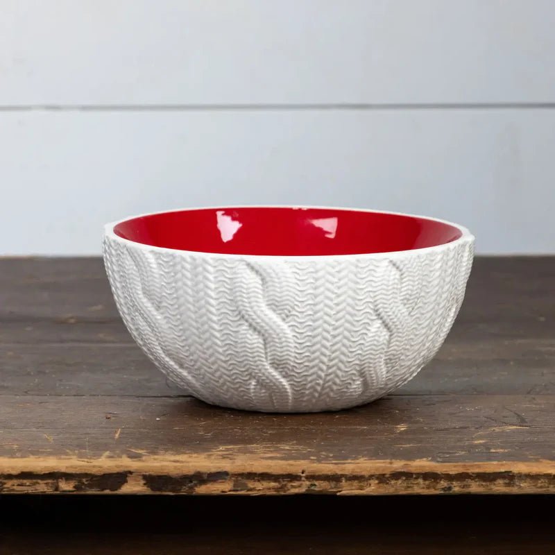 Cream Sweater Bowl - Nifty Decor & More