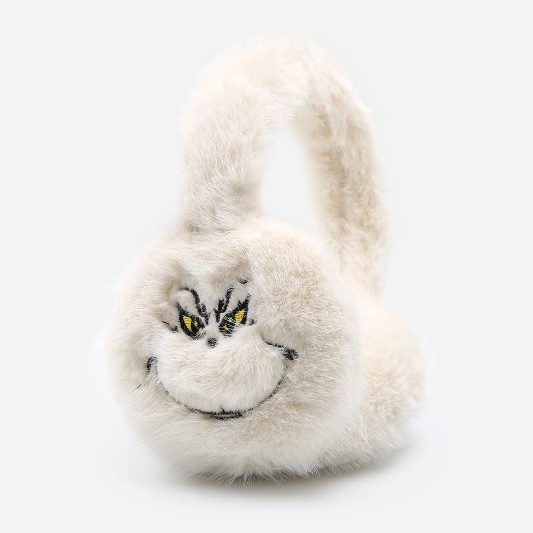 CREATURE Faux Fur Embroidered Earmuffs - Nifty Decor & More