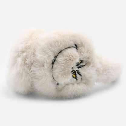CREATURE Faux Fur Embroidered Earmuffs - Nifty Decor & More