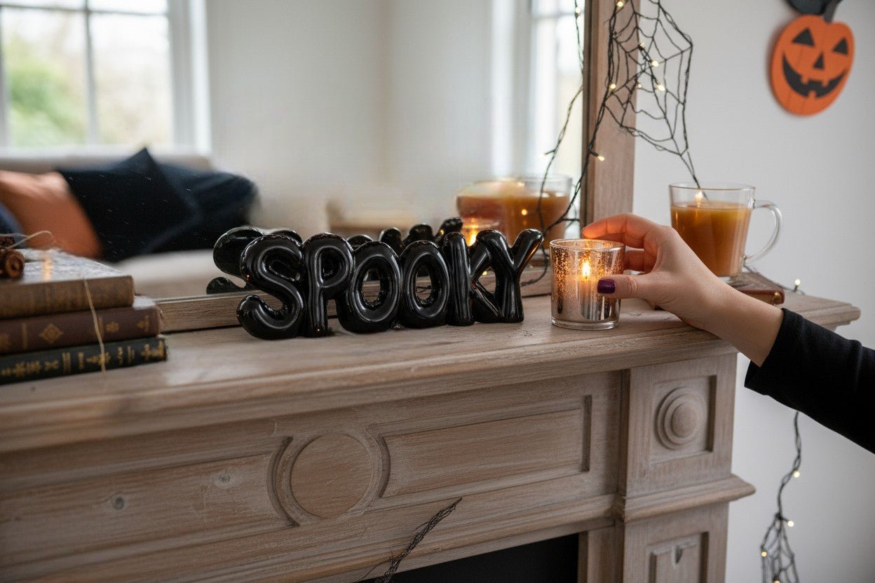 Creep, Spooky Halloween Bubble Word Signs Halloween Decor
