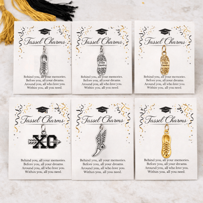 Cross Country Graduation Tassel Charm - Nifty Decor & More