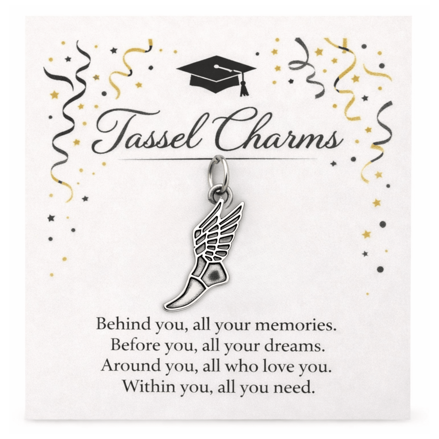 Cross Country Graduation Tassel Charm - Nifty Decor & More