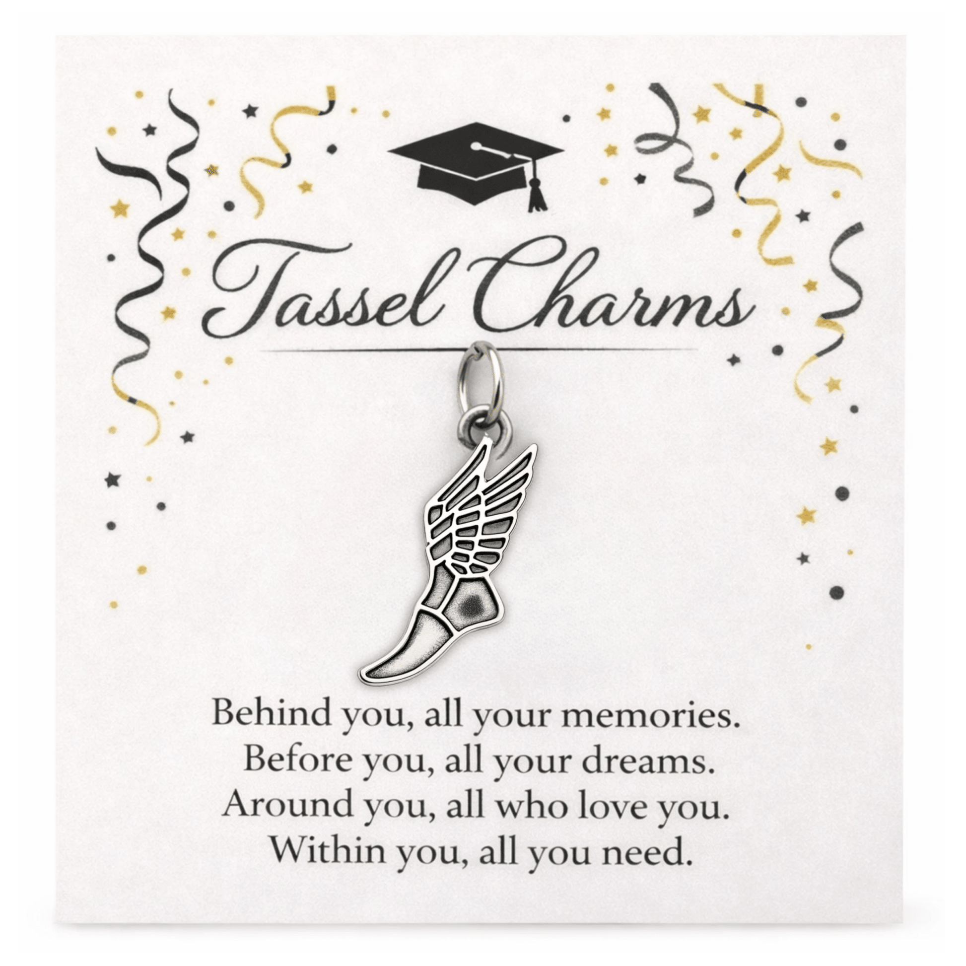 Cross Country Graduation Tassel Charm - Nifty Decor & More