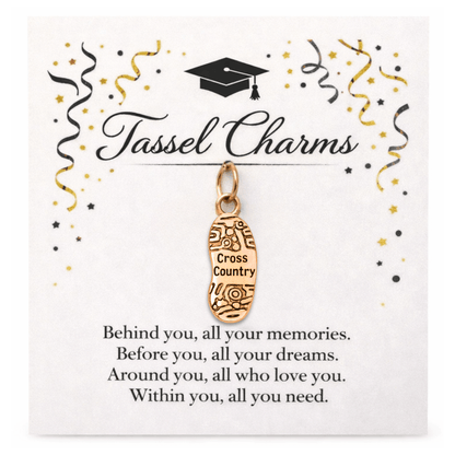 Cross Country Graduation Tassel Charm - Nifty Decor & More