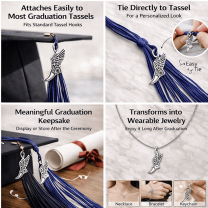Cross Country Graduation Tassel Charm - Nifty Decor & More