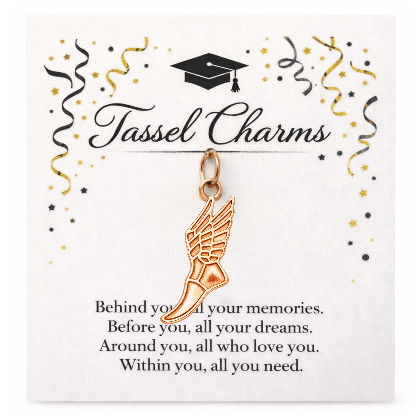 Cross Country Graduation Tassel Charm - Nifty Decor & More