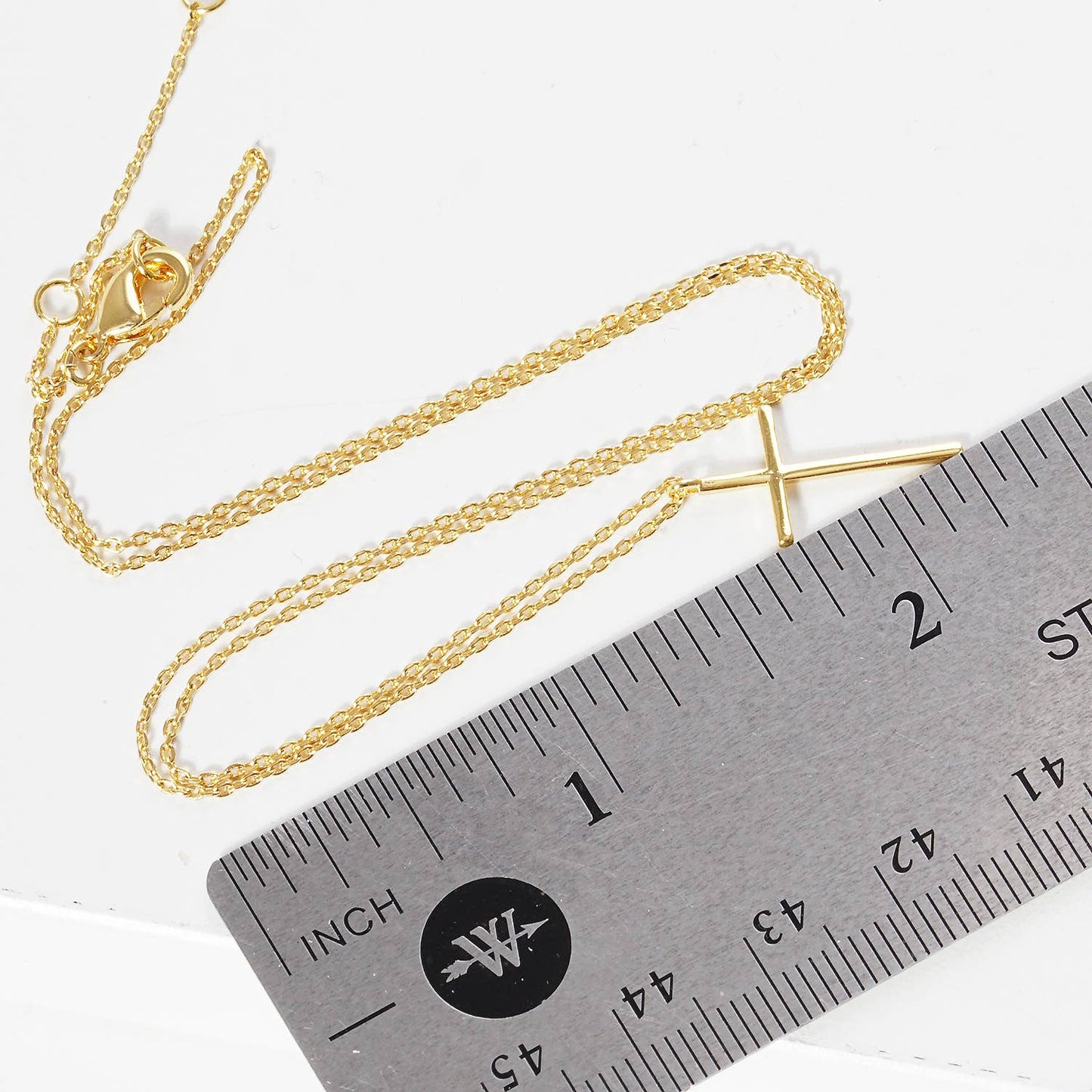 Cross Necklace Gold - Dipped - Nifty Decor & More