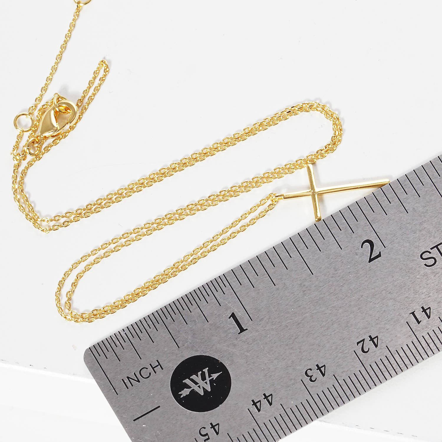 Cross Necklace Gold - Dipped - Nifty Decor & More