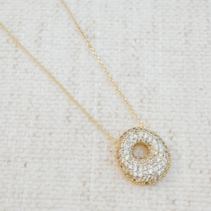 Crystal Bubble Initial Necklace, Sparkling Preppy Charm Necklace, Trendy Accessory for Women, Gift Idea - Nifty Decor & More
