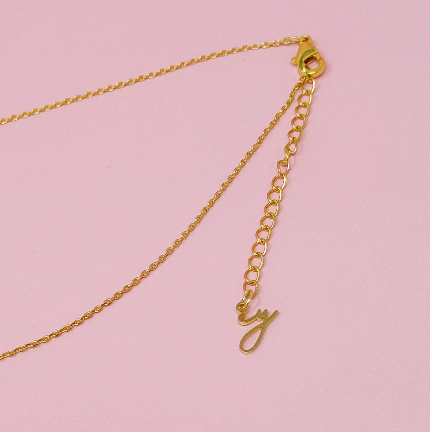 Crystal Bubble Initial Necklace, Sparkling Preppy Charm Necklace, Trendy Accessory for Women, Gift Idea - Nifty Decor & More