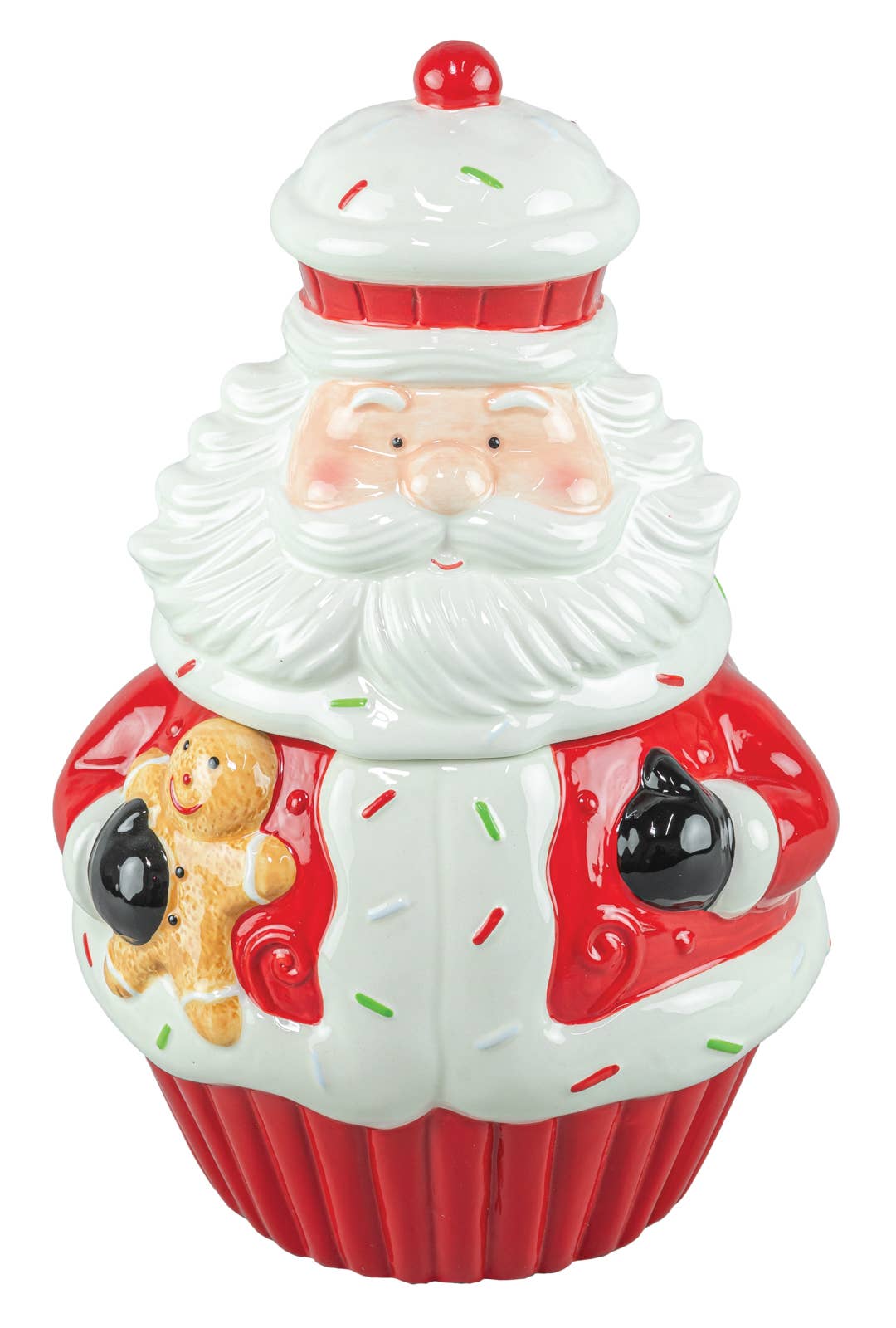 Cupcake Santa Cookie Jar - Nifty Decor & More