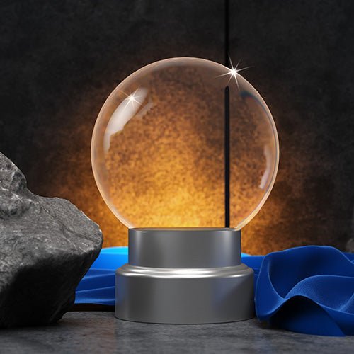 Custom Crystal Sphere (10cm) Sublevel Engraving - Nifty Decor & More