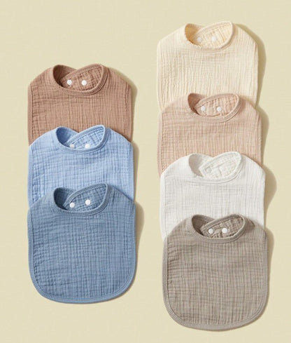 Embroidered Soft Cotton Gauze Bibs, Personalized Baby Boys’ Soft Cotton Drool Bibs, Perfect Newborn Gift Baby Bibs