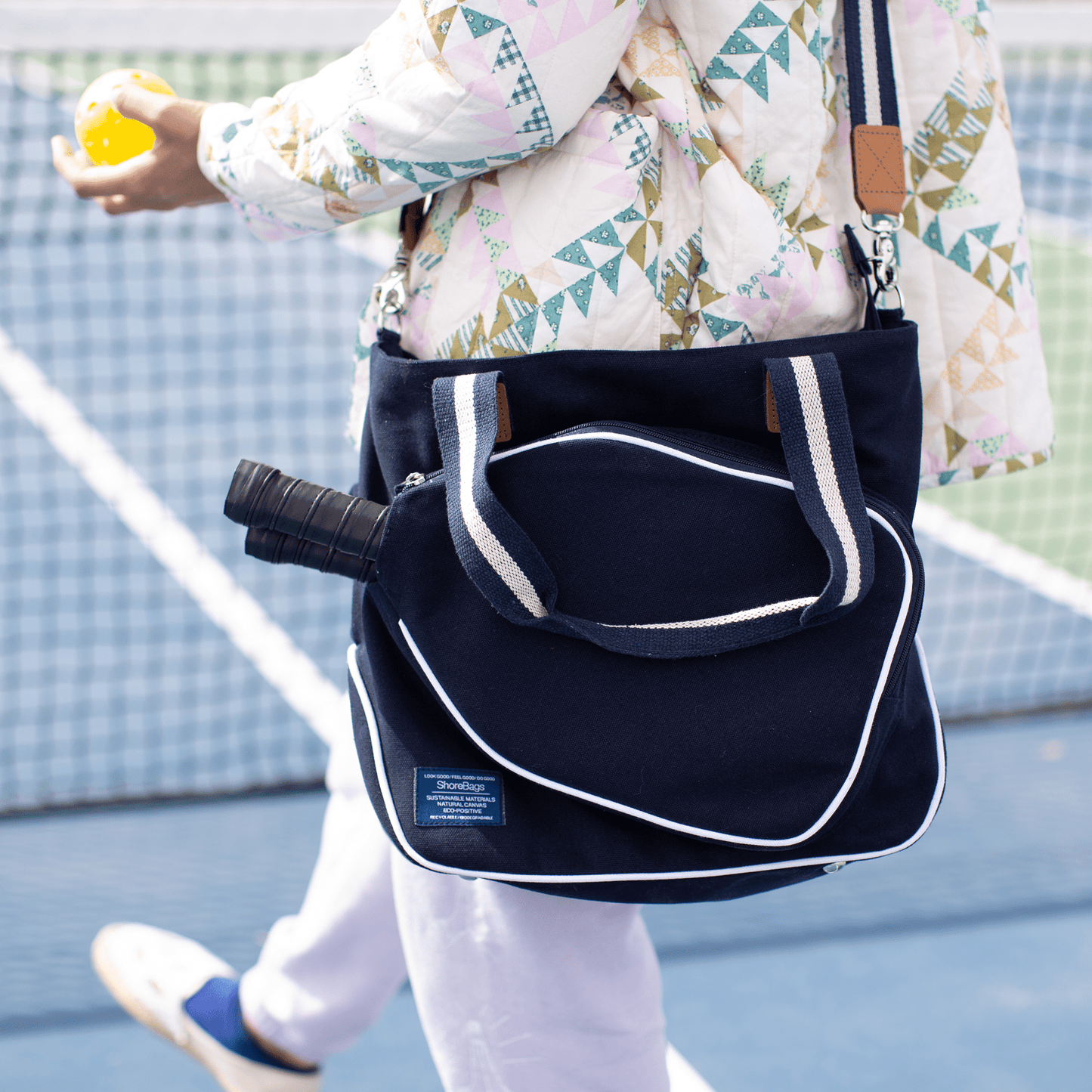 Custom Embroidered Pickleball Bag | Premium Canvas & Leather - Nifty Decor & More