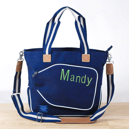 Custom Embroidered Pickleball Bag | Premium Canvas & Leather - Nifty Decor & More