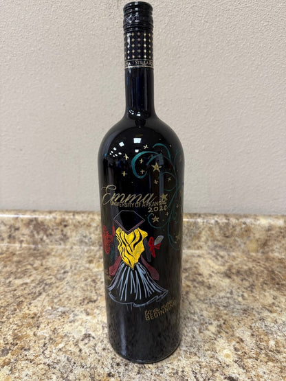 Custom Graduation 1.5L Wine Bottle - Nifty Decor & More