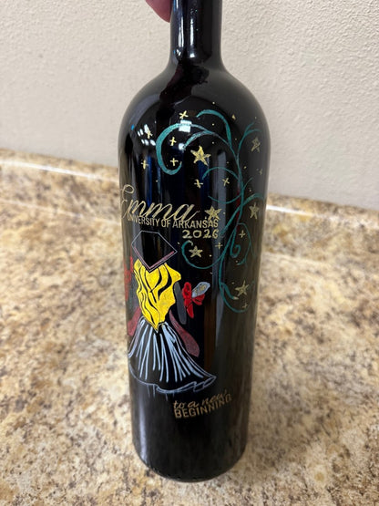 Custom Graduation 1.5L Wine Bottle - Nifty Decor & More