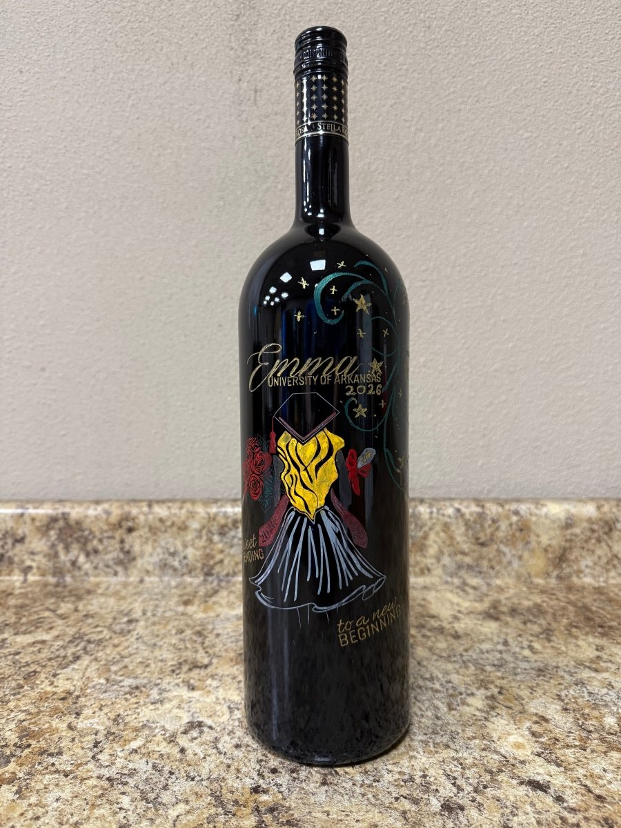 Custom Graduation 1.5L Wine Bottle - Nifty Decor & More