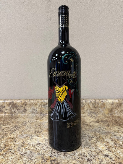 Custom Graduation 1.5L Wine Bottle - Nifty Decor & More