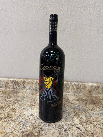 Custom Graduation 1.5L Wine Bottle - Nifty Decor & More