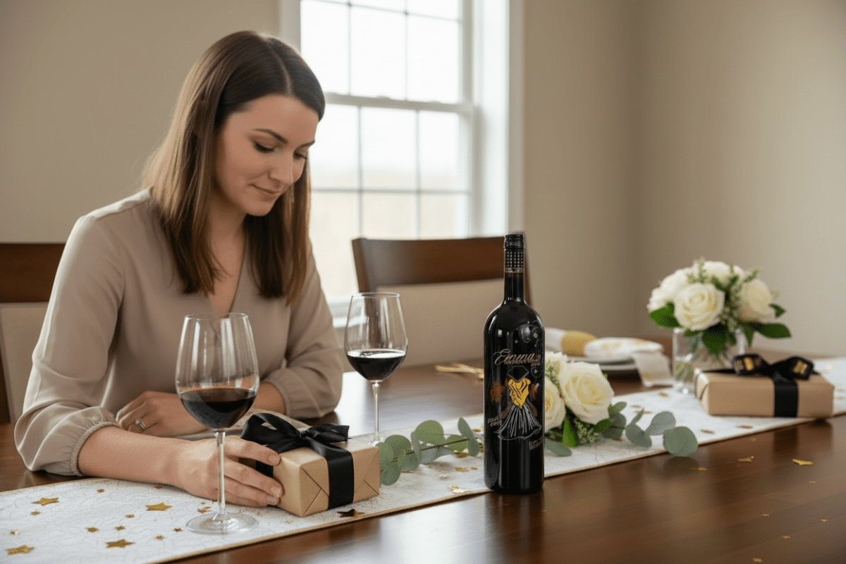 Custom Graduation 1.5L Wine Bottle - Nifty Decor & More