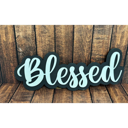 Custom Name Signs Wall Decor Blessed