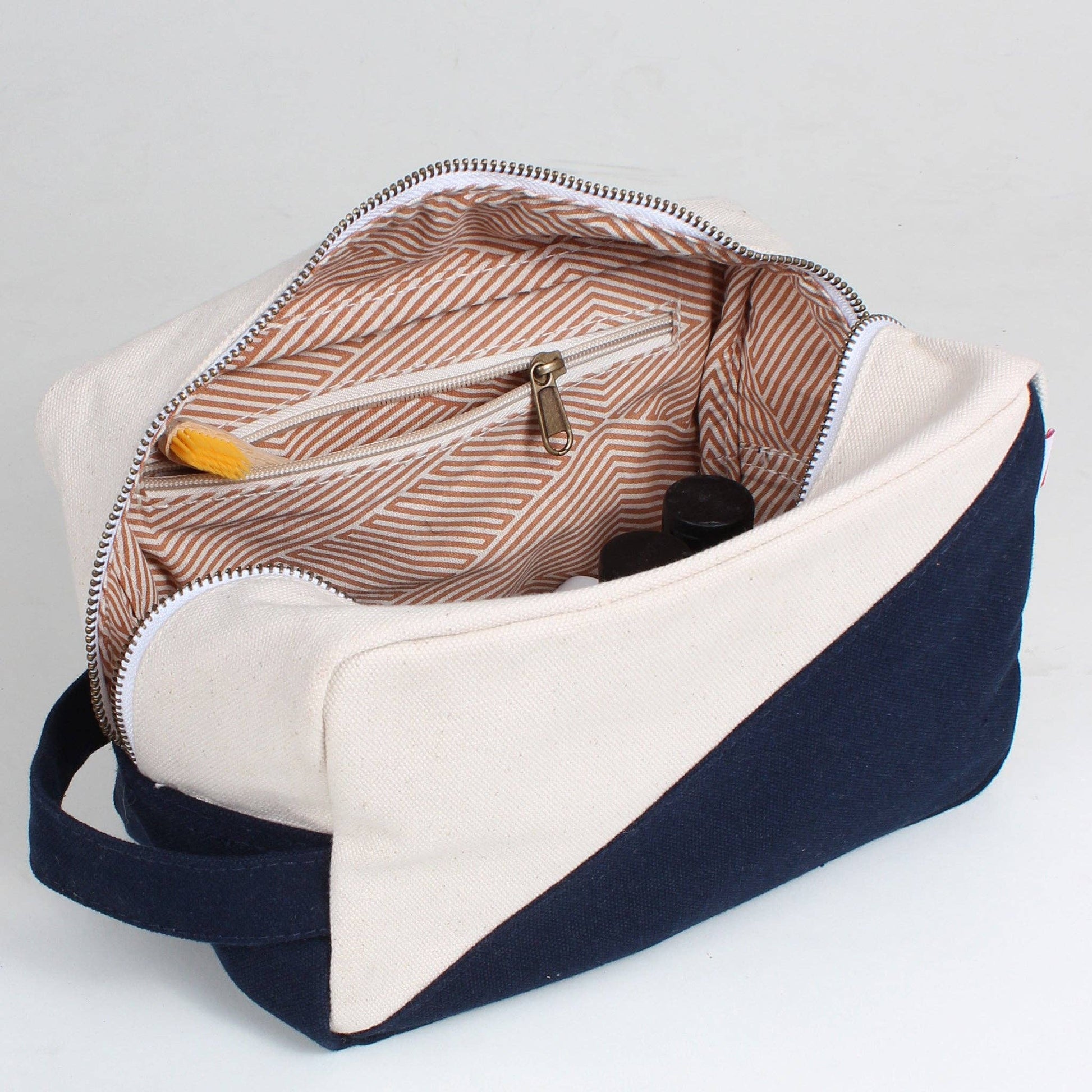 Customizable Canvas Toiletry Dopp Kit | Contemporary Travel Accessories - Nifty Decor & More