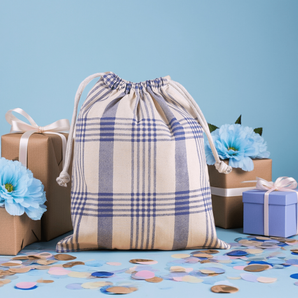 Customizable Cinch Top Gift Bag | Sustainable Cotton Canvas - Nifty Decor & More