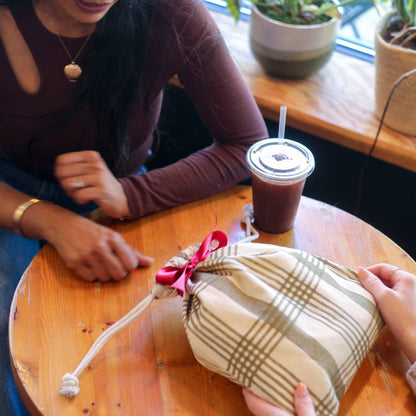 Customizable Cinch Top Gift Bag | Sustainable Cotton Canvas - Nifty Decor & More