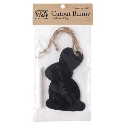 Cutout Bunny Chalkboard Tags | Easter Gift Tags, Rustic Decoration & Customizable Party Favors - CTW - Nifty Decor & More
