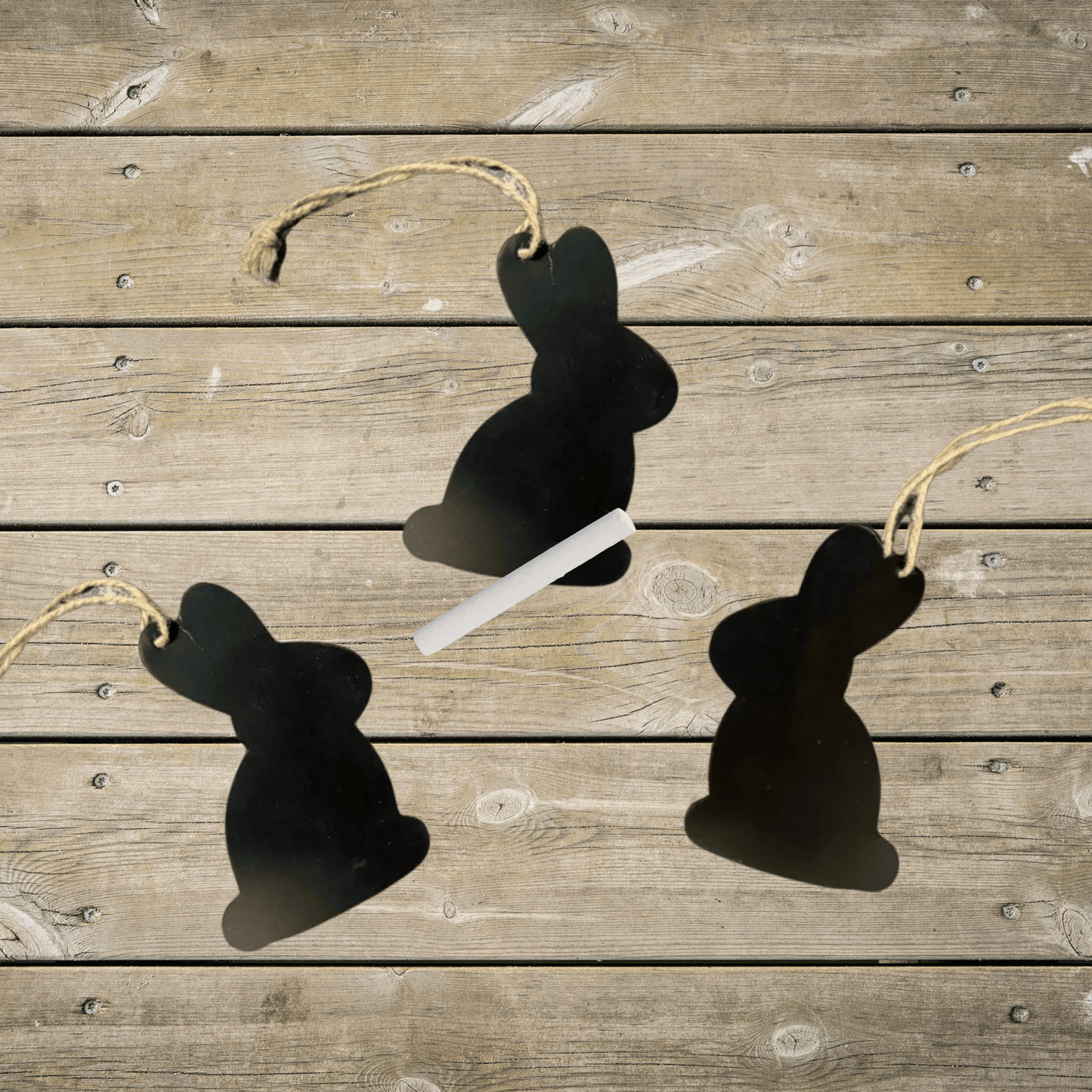 Cutout Bunny Chalkboard Tags | Easter Gift Tags, Rustic Decoration & Customizable Party Favors - CTW - Nifty Decor & More