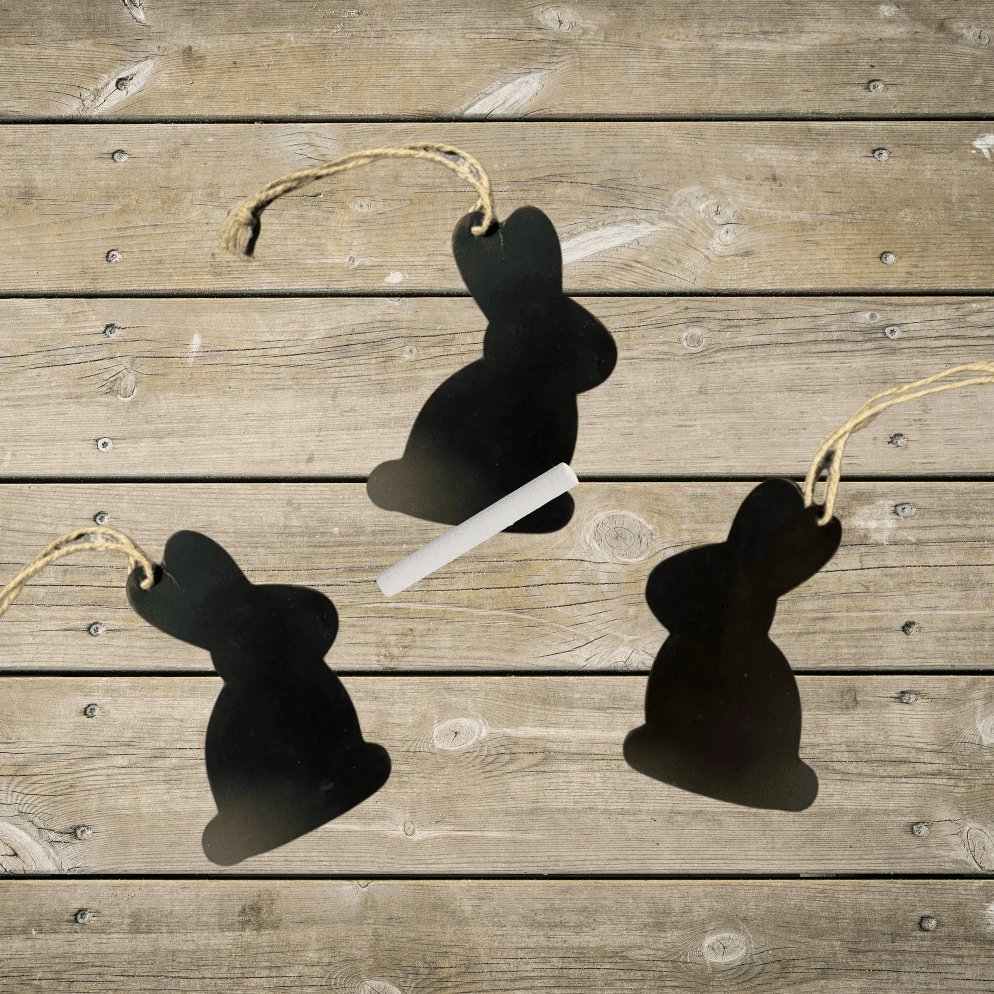 Cutout Bunny Chalkboard Tags | Easter Gift Tags, Rustic Decoration & Customizable Party Favors - CTW - Nifty Decor & More