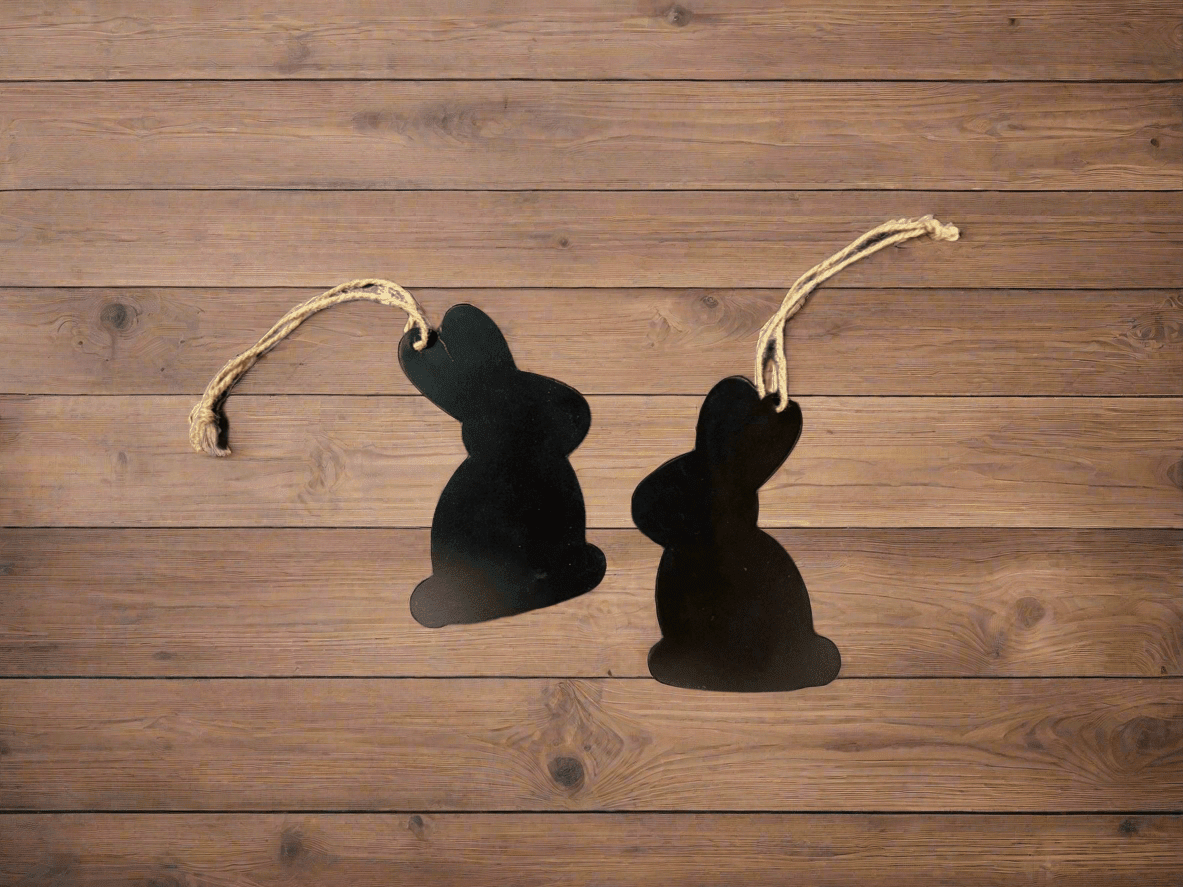 Cutout Bunny Chalkboard Tags | Easter Gift Tags, Rustic Decoration & Customizable Party Favors - CTW - Nifty Decor & More