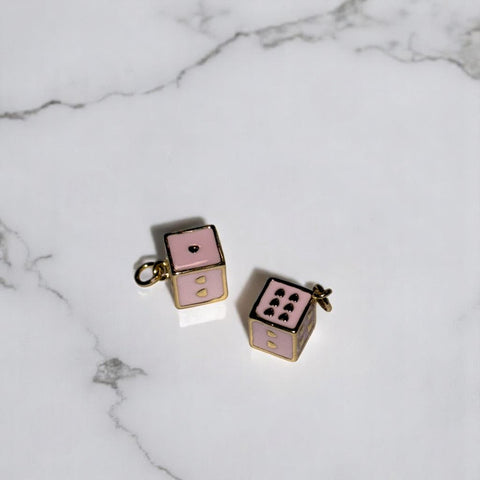Feeling Lucky Charms, add on for bracelet or necklace, stylish dice, ace of hearts, perfect gift for game lovers Coquette Charms Dice